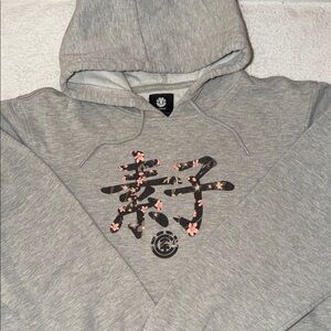 Element Skateboards Hoodie Sweatshirt Floral Kanji Japanese Cherry Blossom Soshi